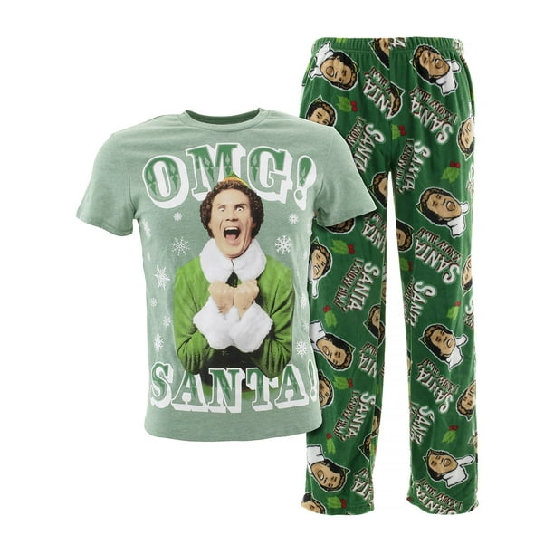 Briefly Stated Christmas Holiday Matching Family Elf Pajama Sets